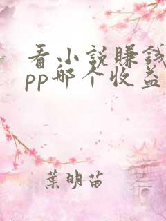 看小说赚钱的app哪个收益高