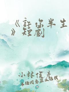 《许你半生不见》短剧