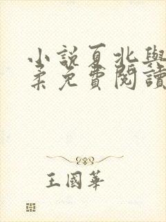 小说夏北与许馨柔免费阅读