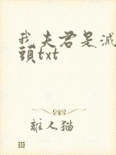 我夫君是灭世魔头txt