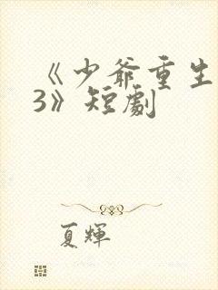 《少爷重生归来3》短剧