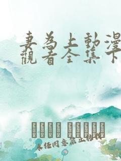 妻为上动漫免费观看全集下集