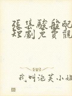 张集骏般配关系短剧免费观看