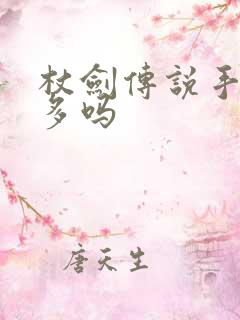 杖剑传说手游人多吗