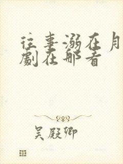 往事溺在月光短剧在那看