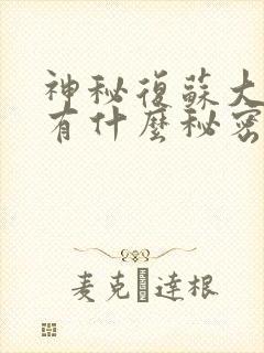 神秘复苏大汉市有什么秘密