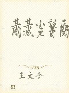 某某小说正版无删减免费阅读全文