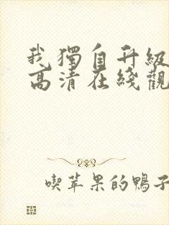 我独自升级动漫高清在线观看