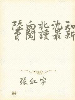 陆向北沈知青免费阅读最新章节