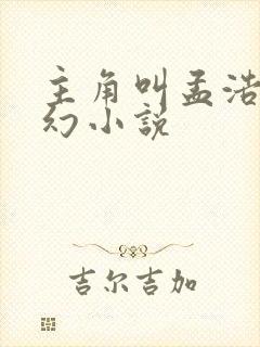 主角叫孟浩的玄幻小说