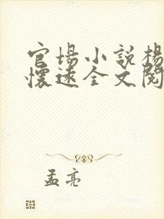 官场小说杨剑陆怀远全文阅读