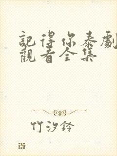 记得你泰剧在线观看全集