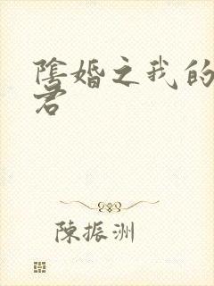 阴婚之我的鬼夫君