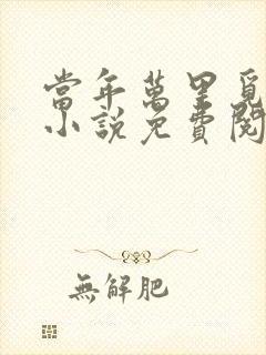 当年万里觅封侯小说免费阅读无弹窗