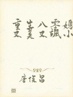 重生八零媳妇儿又美又飒小说