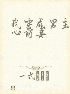 我穿成男主的黑心前妻