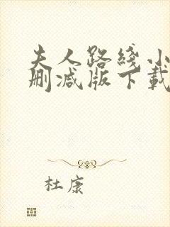 夫人路线小说无删减版下载