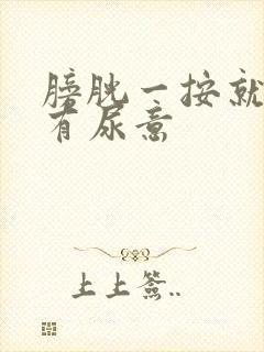 膀胱一按就感觉有尿意