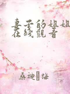 妻子的姐姐韩剧在线观看