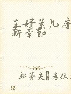 王婿叶凡唐若雪新章节