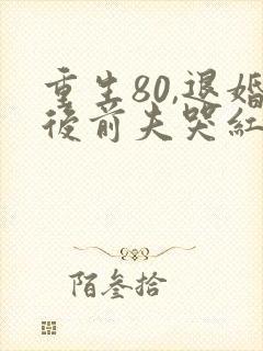 重生80,退婚后前夫哭红眼免费阅读全文