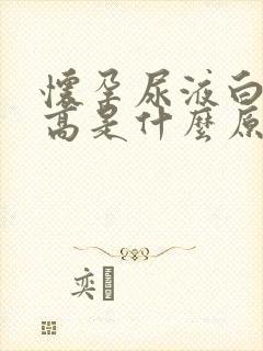 怀孕尿液白细胞高是什么原因造成的