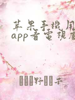 苹果手机用什么app看电视剧免费