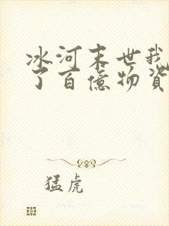 冰河末世我囤积了百亿物资无弹窗