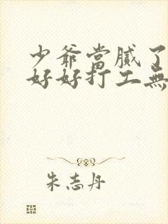 少爷当腻了只想好好打工无弹窗