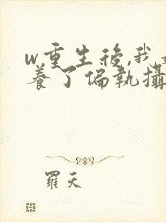 w重生后,我娇养了偏执摄政王》