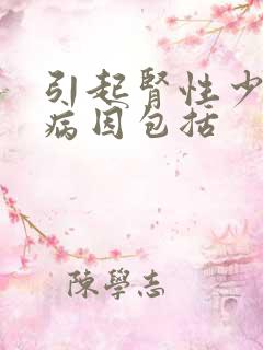 引起肾性少尿的病因包括