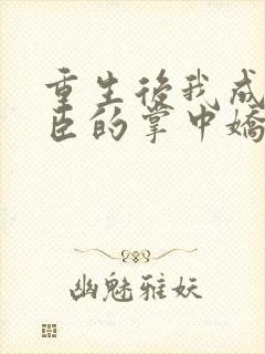 重生后我成了权臣的掌中娇完本