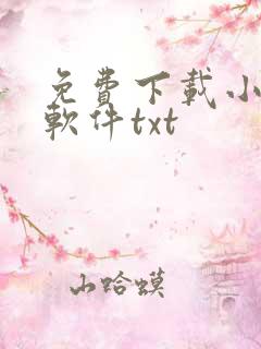 免费下载小说的软件txt