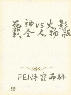 死神vs火影下载全人物版