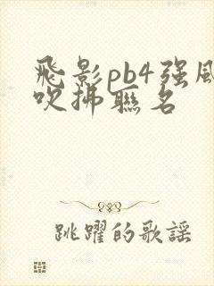 飞影pb4强风吹拂联名