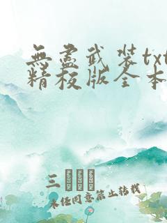 无尽武装txt精校版全本