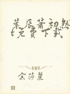 叶辰萧初然txt免费下载