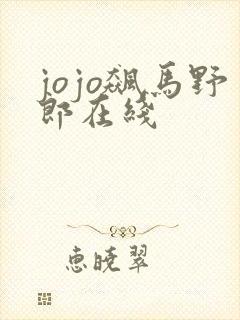 jojo飙马野郎在线