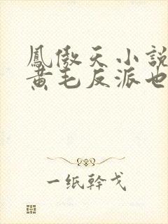 凤傲天小说里的黄毛反派也想幸福漫画免费