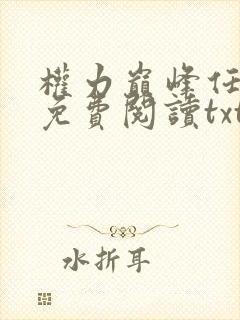 权力巅峰任风潇免费阅读txt