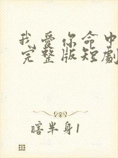 我爱你命中注定完整版短剧