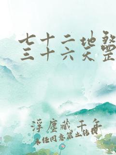 七十二地煞术和三十六天罡法