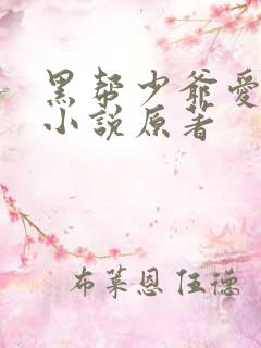 黑帮少爷爱上我小说原著