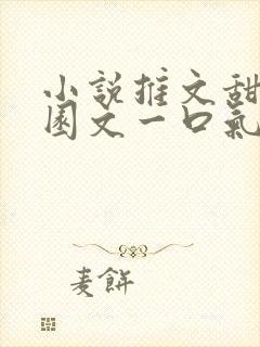 小说推文甜文校园文一口气看完