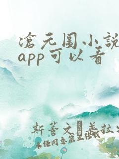 沧元图小说哪个app可以看