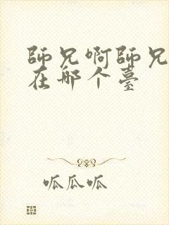 师兄啊师兄动漫在哪个台