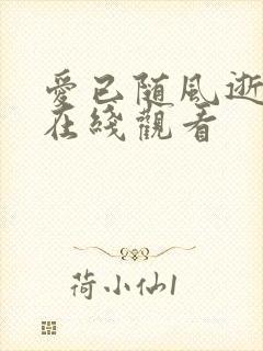 爱已随风逝全集在线观看