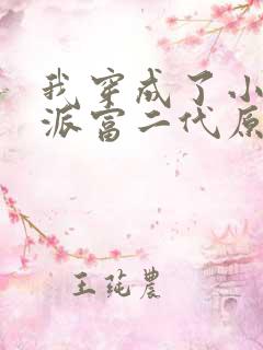 我穿成了小说反派富二代原著作者