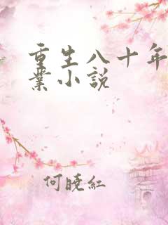 重生八十年代创业小说