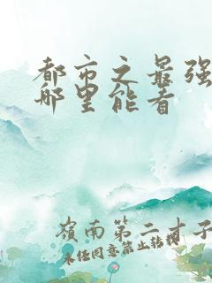 都市之最强狂兵哪里能看